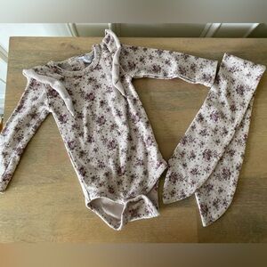 Jamie Kay matching onesie and head wrap!